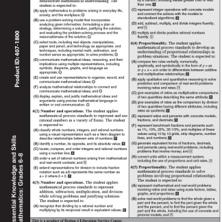 Revised Mathematics TEKS (2012): Grades 6–8 (Set of 10)