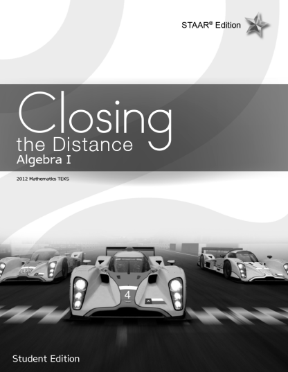 Closing the Distance, Algebra I Student Edition (English)