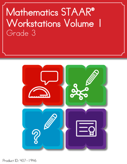 Mathematics STAAR® Workstations Volume 1, Grade 3 English