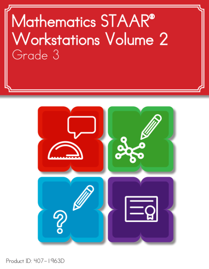 Mathematics STAAR® Workstations Volume 2, Grade 3 English