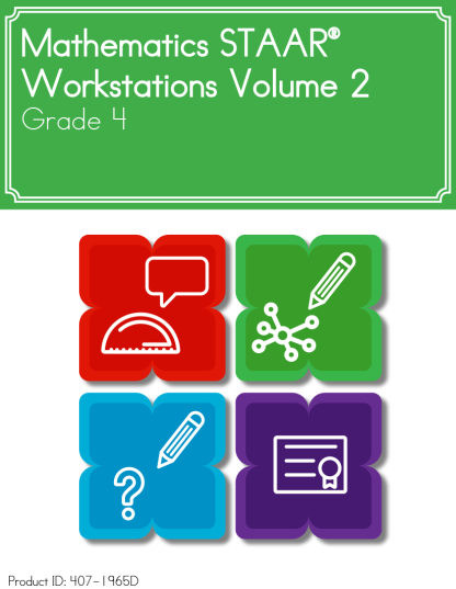 Mathematics STAAR® Workstations Volume 2, Grade 4 English