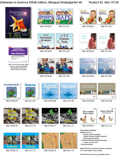 Gateways to Science STAAR Edition, Bilingual Kindergarten Kit