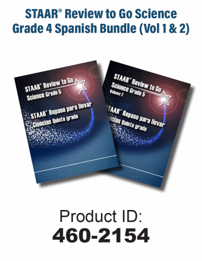 STAAR Review to Go Science Grade 5 Spanish Bundle (Volume 1 and 2)