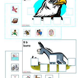 Beginning Sound Mats and Picture Cards (Spanish)