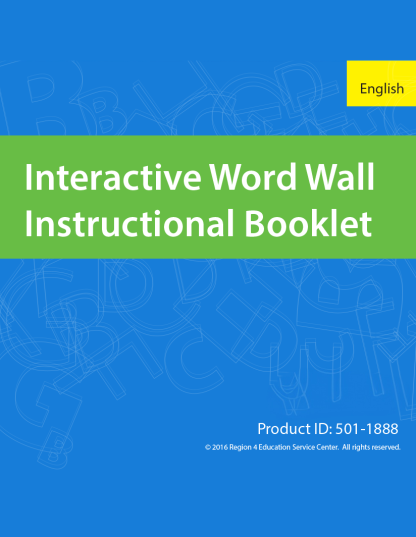 Letter Knowledge Resources—Interactive Word Wall