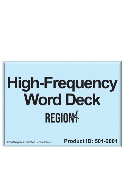 Reading by Design High Frequency Word Deck