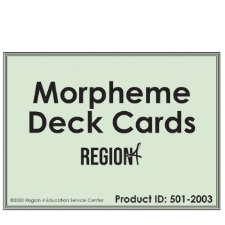 Reading by Design Morpheme Deck