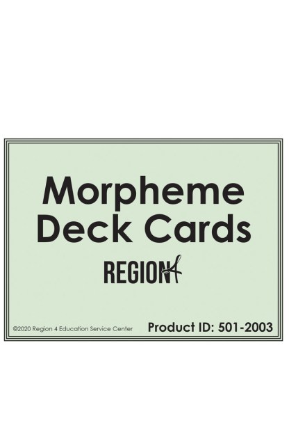Reading by Design Morpheme Deck