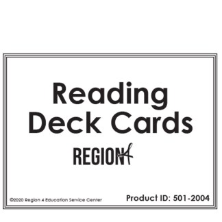 Reading by Design Reading Deck