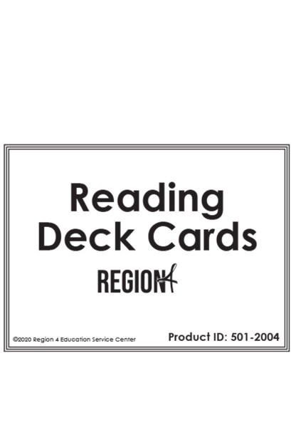 Reading by Design Reading Deck