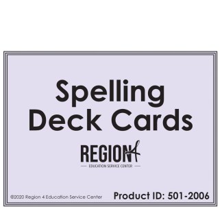 Reading by Design Spelling Deck