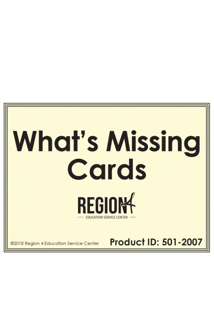 Reading by Design What's Missing Deck