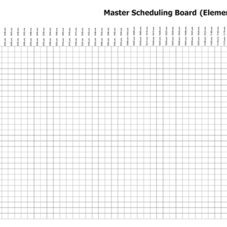 Master Scheduling Board (Elementary)